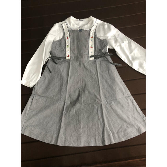 ❣️新品❣️ familiar  ワンピース \u0026 長袖ブラウス　siz 120cm