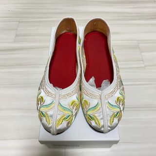 ビューティアンドユースユナイテッドアローズ(BEAUTY&YOUTH UNITED ARROWS)のビューティーアンドユース　チャイナシューズ　shoes 新品未使用(バレエシューズ)