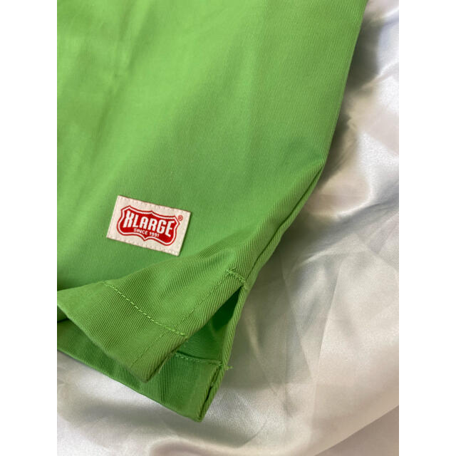 XLARGE(エクストララージ)のほぼ未使用　エクストララージ　オープンカラーシャツ　半袖　OGゴリラロゴ　L 緑 メンズのトップス(シャツ)の商品写真