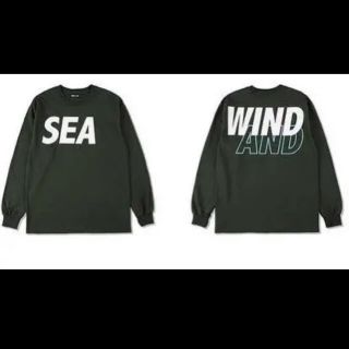 シー(SEA)の希少カラー 新品未使用　wind and sea ロンT 　Sサイズ　緑(Tシャツ/カットソー(七分/長袖))