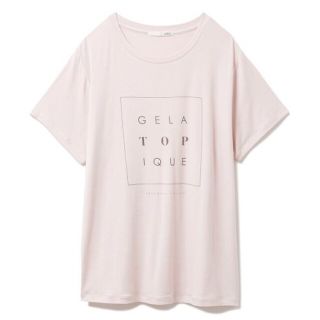 ジェラートピケ(gelato pique)のジェラートピケ　トーンアップロゴT ピンク(Tシャツ(半袖/袖なし))