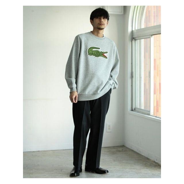 LACOSTE(ラコステ)の【新品・未使用】BEAMS 別注LACOSTE 4 XL グレイ メンズのトップス(スウェット)の商品写真