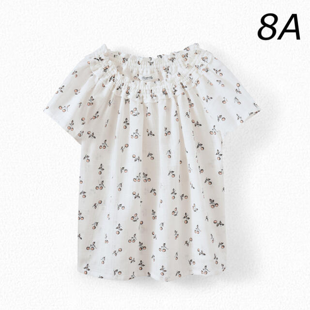 Bonpoint(ボンポワン)の新品未使用  Bonpoint  ブラウス  8A キッズ/ベビー/マタニティのキッズ服女の子用(90cm~)(ブラウス)の商品写真