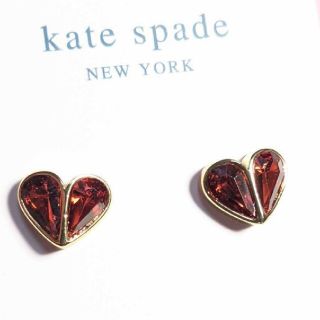 ケイトスペードニューヨーク(kate spade new york)の【新品】kate spade ケイトスペード ピアス レッドロックソリッドストー(ピアス)