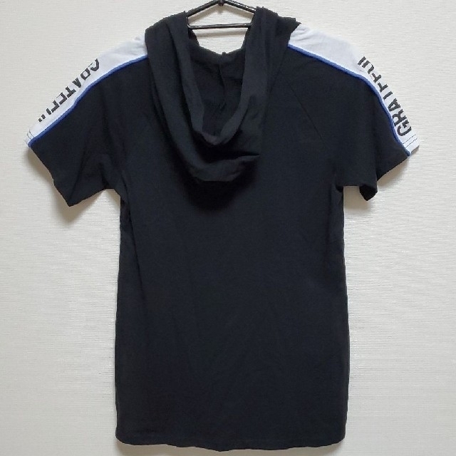 新品♡150cm エンジェルラブ フード付きTシャツチュニックワンピース キッズ/ベビー/マタニティのキッズ服女の子用(90cm~)(ワンピース)の商品写真