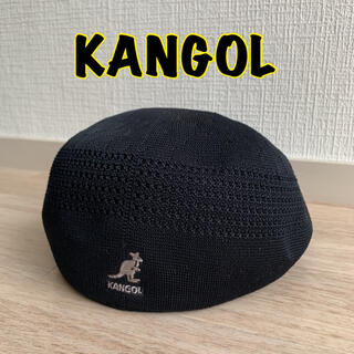 カンゴール(KANGOL)のKANGOL カンゴール ハンチング ベレー帽 メッシュ素材 Mサイズ ブラック(ハンチング/ベレー帽)