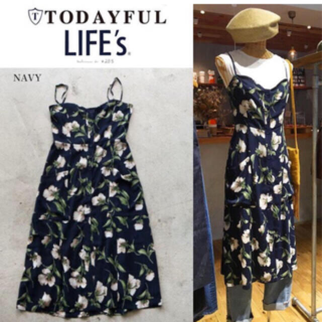 TODAYFUL(トゥデイフル)のTODAYFULワンピース、花柄ワンピース レディースのワンピース(ロングワンピース/マキシワンピース)の商品写真