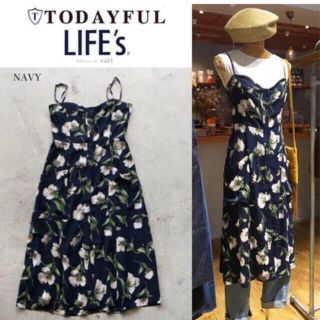 トゥデイフル(TODAYFUL)のTODAYFULワンピース、花柄ワンピース(ロングワンピース/マキシワンピース)