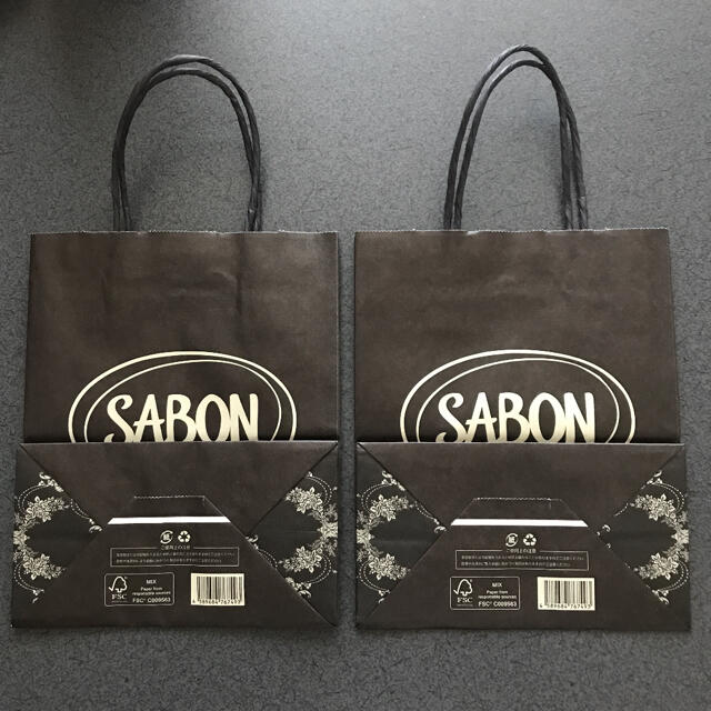 SABON(サボン)のSABONショップ袋2枚 レディースのバッグ(ショップ袋)の商品写真