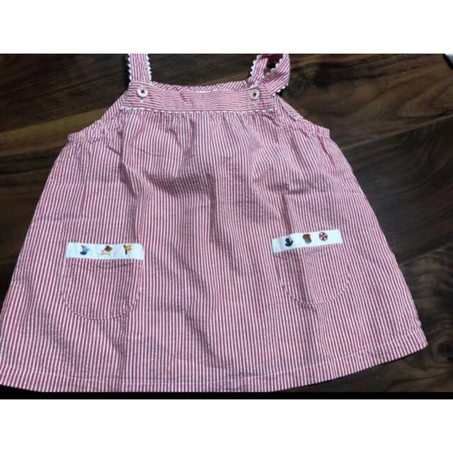 familiar(ファミリア)のファミリア　夏用ジャンパースカート110 キッズ/ベビー/マタニティのキッズ服女の子用(90cm~)(ワンピース)の商品写真