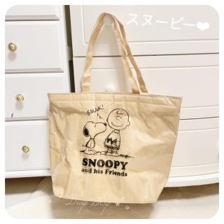 ピーナッツ(PEANUTS)の𓊆 未使用 スヌーピー ペーパー トートバッグ𓊇 (トートバッグ)