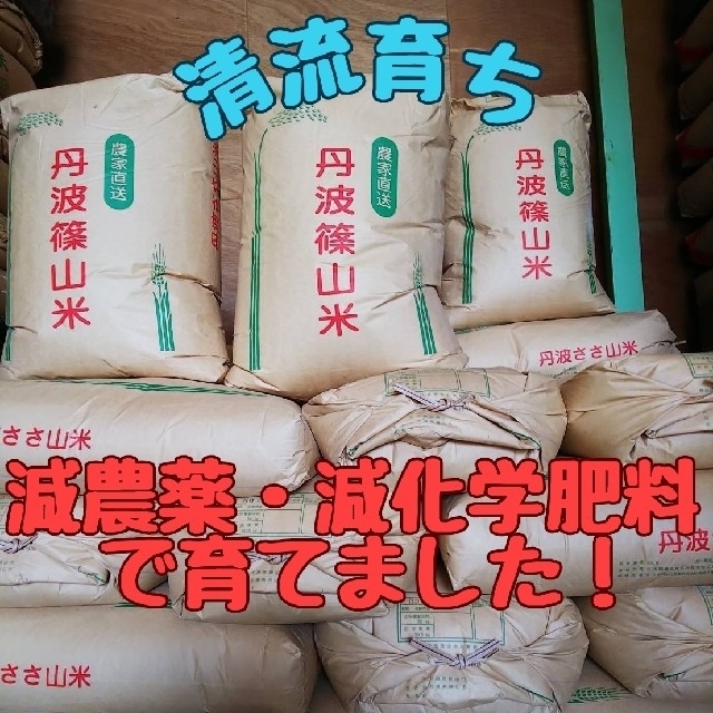 清流育ち 兵庫県丹波篠山米 白米9kg(減農薬,減化学肥料栽培) 食品/飲料/酒の食品(米/穀物)の商品写真