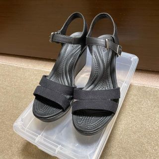 クロックス(crocs)のクロックス　ウェッジソールサンダル　24センチ(サンダル)