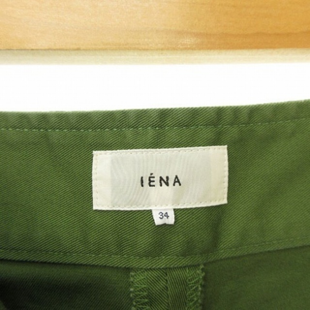 イエナ IENA ツイルパッチポケット パンツ ワイド 34 カーキ