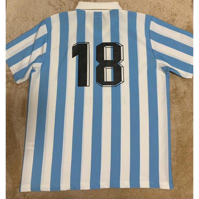 美品】シュプリーム プレイボーイ ストライプ ゲームシャツ サッカー