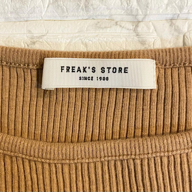 FREAK'S STORE(フリークスストア)の最終値下げ　FREAK'S STORE ニット カットソー ラグラン 丸首 無地 レディースのトップス(カットソー(半袖/袖なし))の商品写真