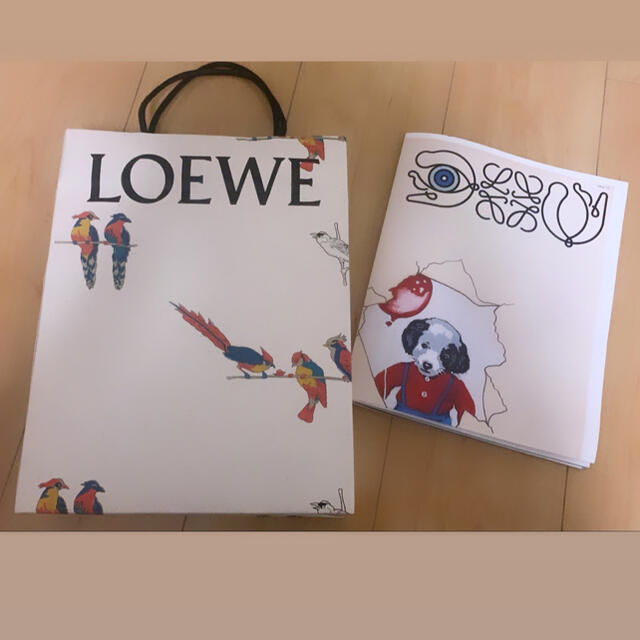 LOEWE(ロエベ)の【美品】LOEWE 限定ショップ袋&ステッカー付きカタログ レディースのバッグ(ショップ袋)の商品写真