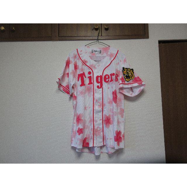 阪神　桜デザイン　ユニフォーム　メッシュジャージ　NPBプロ野球　桜　ミズノ社製
