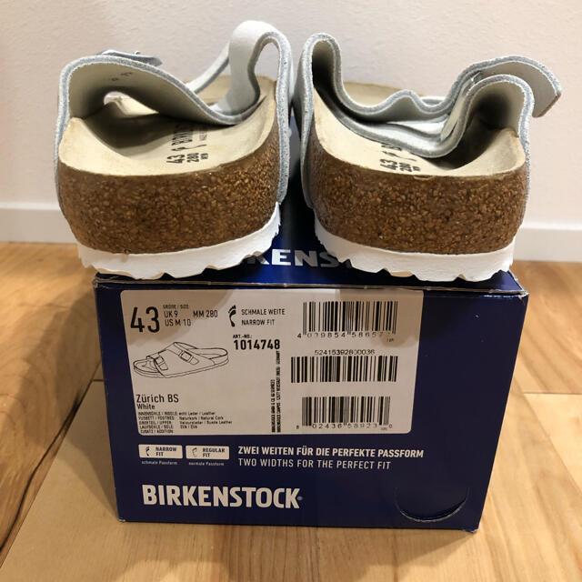 BIRKENSTOCK(ビルケンシュトック)のビルケンシュトック チューリッヒ　ホワイトスエード　43 28cm メンズの靴/シューズ(サンダル)の商品写真
