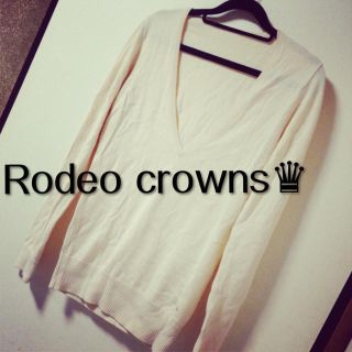 ロデオクラウンズ(RODEO CROWNS)の【人気ブランドSALE】激可愛白ニット♡(ニット/セーター)