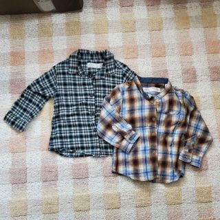 ザラキッズ(ZARA KIDS)のザラベイビー　長袖シャツ　サイズ74cm(シャツ/カットソー)