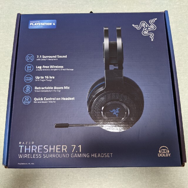 LAZER(レイザー)の【中古】RAZER THRESHER 7.1 for PLAYSTATION 4 スマホ/家電/カメラのオーディオ機器(ヘッドフォン/イヤフォン)の商品写真