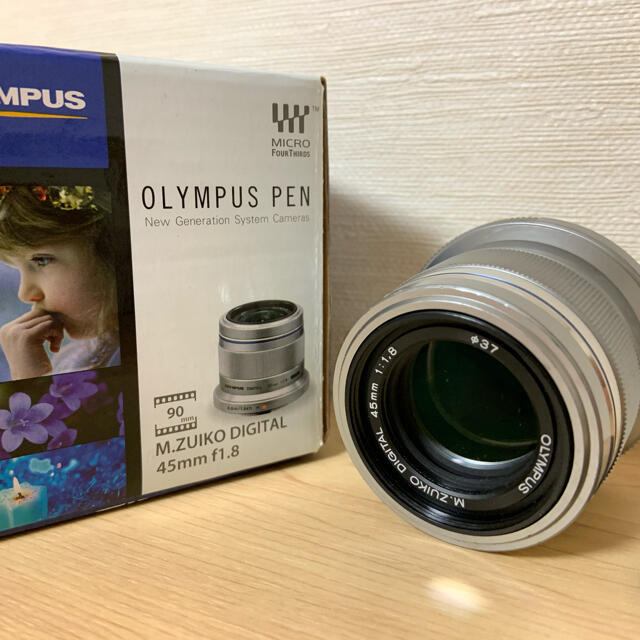 OLYMPUS(オリンパス)のOLYMPUS M45F1.8 M.ZUIKO DIGITAL スマホ/家電/カメラのカメラ(レンズ(単焦点))の商品写真