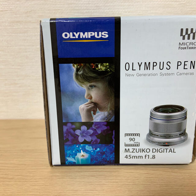 OLYMPUS(オリンパス)のOLYMPUS M45F1.8 M.ZUIKO DIGITAL スマホ/家電/カメラのカメラ(レンズ(単焦点))の商品写真