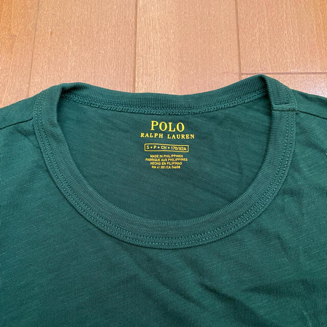 Ralph Lauren(ラルフローレン)の美品 90s POLO Ralph Lauren 半袖 Tシャツビッグロゴ 深緑 メンズのトップス(Tシャツ/カットソー(半袖/袖なし))の商品写真