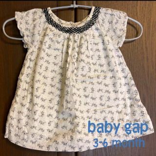 ベビーギャップ(babyGAP)の❮baby gap❯ 花柄 ワンピース 60(ワンピース)