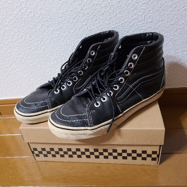 VANS V38CL スケートハイ レザースニーカー 1