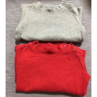 ユニクロ(UNIQLO)の長袖　カットソー（男の子女の子/80）(シャツ/カットソー)