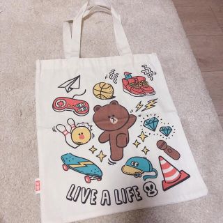 LINE FRIENDS ブラウン サリー　エコバッグ　新品(エコバッグ)