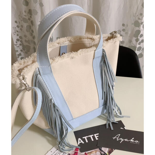 Drawer(ドゥロワー)のalo様専用！ayakoバッグ　side fringe tote bag レディースのバッグ(トートバッグ)の商品写真