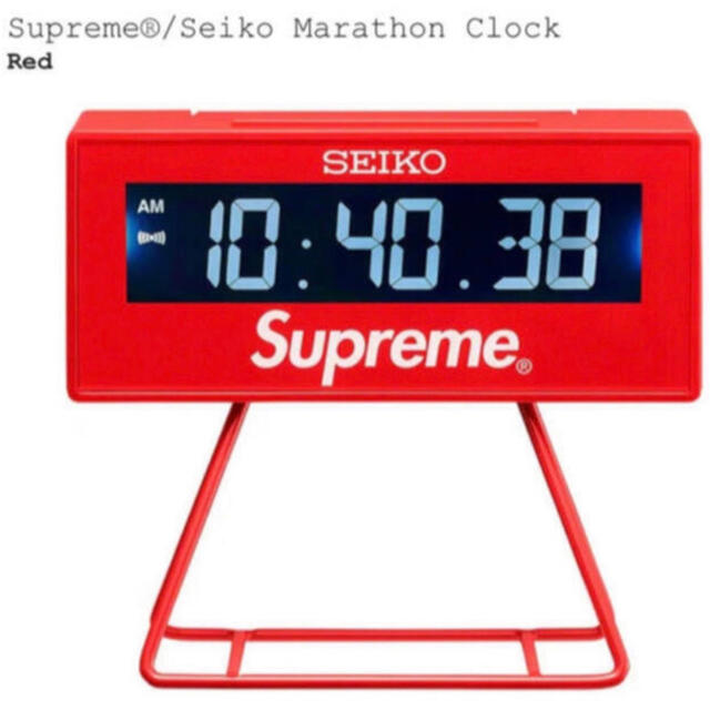 Supreme Seiko Marathon Clock Red (SS21)