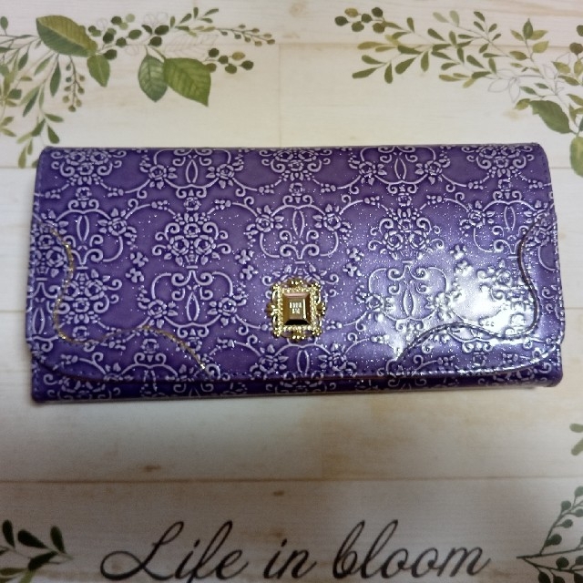 ANNA SUI ルーミー口金フラップ長財布 - 財布