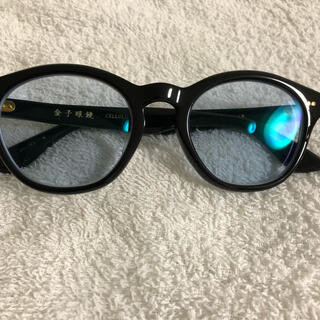 フォーナインズ(999.9)の金子眼鏡　黒縁メガネ　レンズカラー度入り　送料込み(サングラス/メガネ)