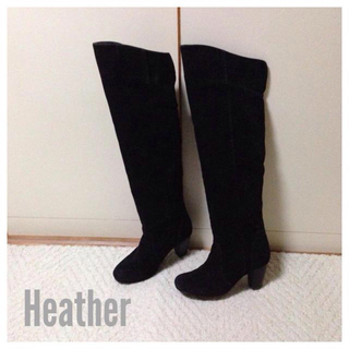 ヘザー(heather)のHeatherニーハイブーツ(ブーツ)