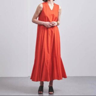 ユナイテッドアローズ(UNITED ARROWS)のMARIHA マリハ 夏の月影のドレス　赤　レッド(ロングワンピース/マキシワンピース)