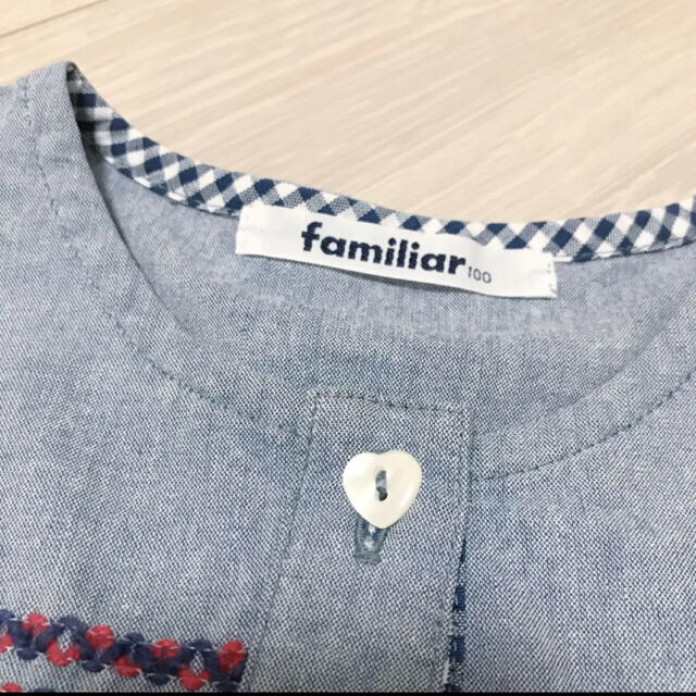 familiar(ファミリア)のきのこさん専用☆ファミリア☆チュニック　100 キッズ/ベビー/マタニティのキッズ服女の子用(90cm~)(Tシャツ/カットソー)の商品写真