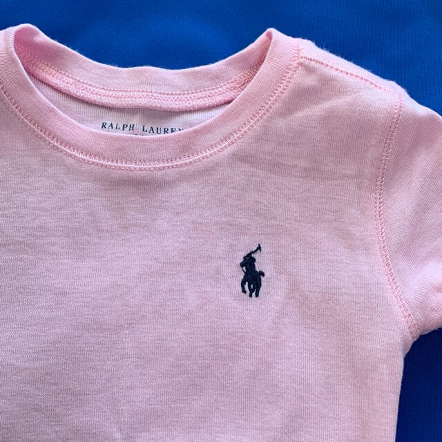 Ralph Lauren(ラルフローレン)の【美品】ラルフローレン ピマコットン&モダール　半袖Tシャツ　3T キッズ/ベビー/マタニティのキッズ服女の子用(90cm~)(Tシャツ/カットソー)の商品写真