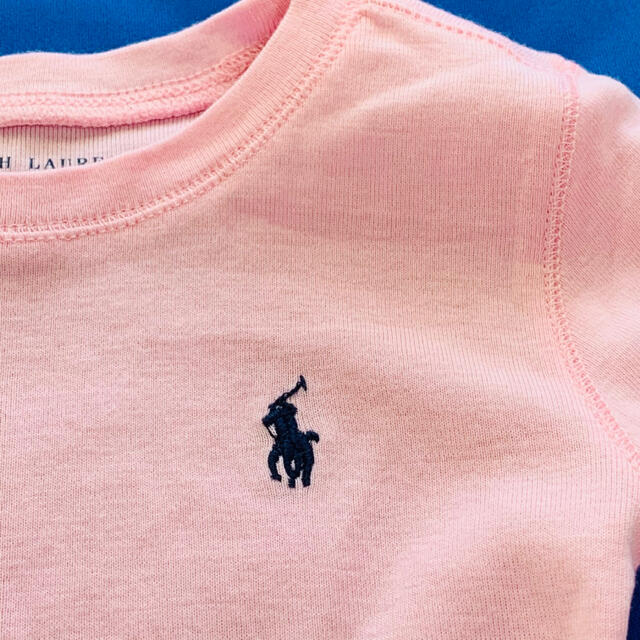 Ralph Lauren(ラルフローレン)の【美品】ラルフローレン ピマコットン&モダール　半袖Tシャツ　3T キッズ/ベビー/マタニティのキッズ服女の子用(90cm~)(Tシャツ/カットソー)の商品写真