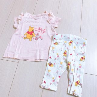 エイチアンドエム(H&M)のh&mプーさんトップス&パンツセット(Ｔシャツ)