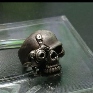 90s ドクロ シルバー925 リング 指輪　SKULL スカル