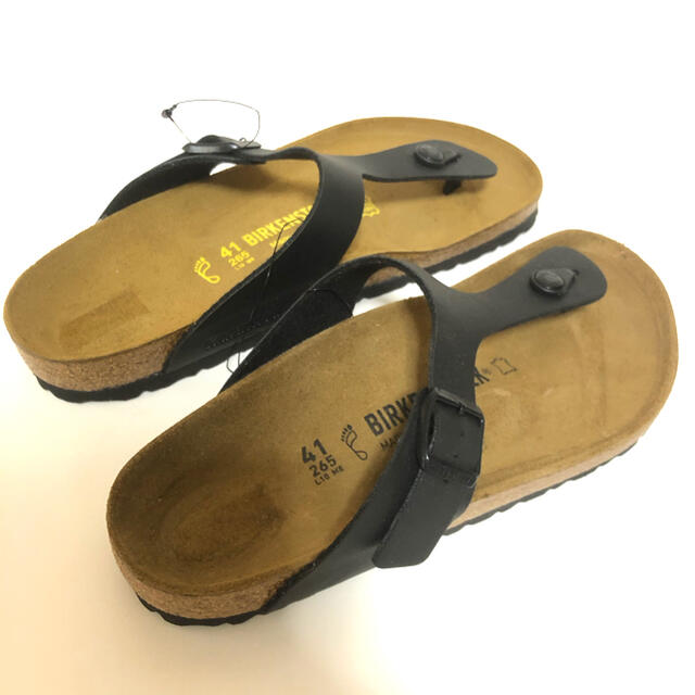 BIRKENSTOCK(ビルケンシュトック)の【26.5cm】 ビルケンシュトック ギゼ ブラック お値下げ メンズの靴/シューズ(サンダル)の商品写真