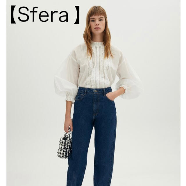 【Sfera 】ボアスリーブ　ブラウス 日本未発売