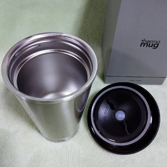 thermo mug(サーモマグ)のthermo mug サーモマグ 新品 silver インテリア/住まい/日用品のキッチン/食器(タンブラー)の商品写真