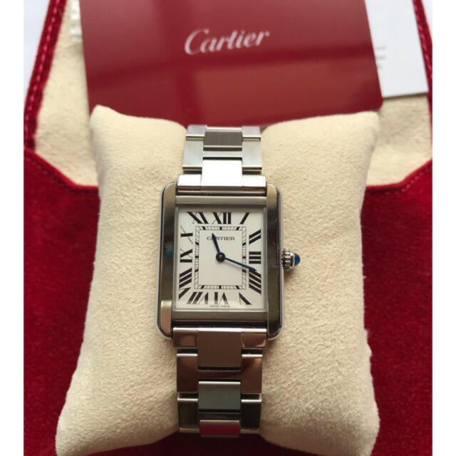 Cartier(カルティエ)のカルティエ　タンクソロ　SM  ステンレススチール レディースのファッション小物(腕時計)の商品写真