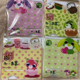 イトウエン(伊藤園)のお茶犬☆スマホスタンド☆全４種セット☆新品☆(キャラクターグッズ)