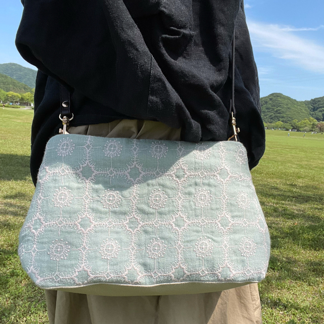 特価定番 y)ミナペルホネン☆ハンドメイド 日傘(anemone) vKmJZ